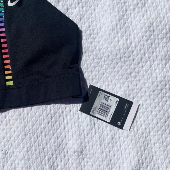 NWT Nike Dri-FIT Women's Size XS Indy Rainbow Ladder Sports Bra Padded - Picture 5 of 8